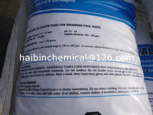 China calcium chloride 74%flakes packed with PE bag for swimming poor supplier