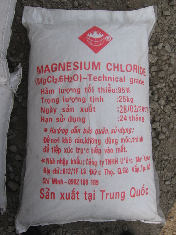 Magnesium Chloride/MgCl2 A Grade for Wasterwater Treatment and Mariculture Manufacturer Supply